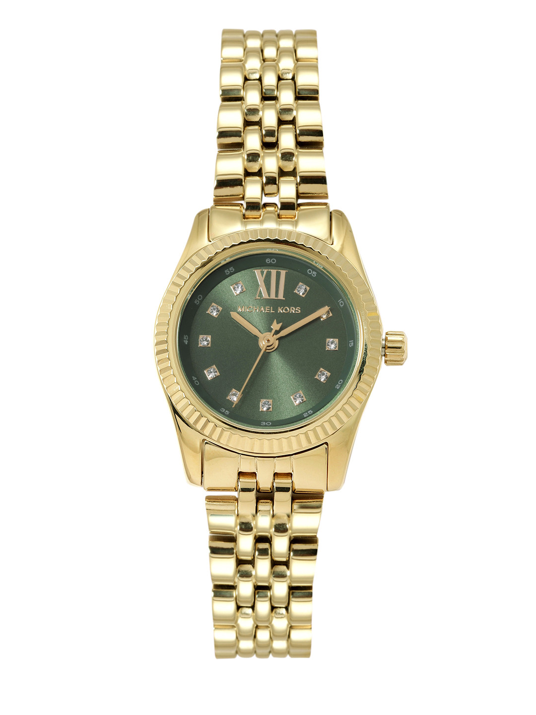 Michael Kors Women Lexington Embellished Dial Analogue Watch MK4842