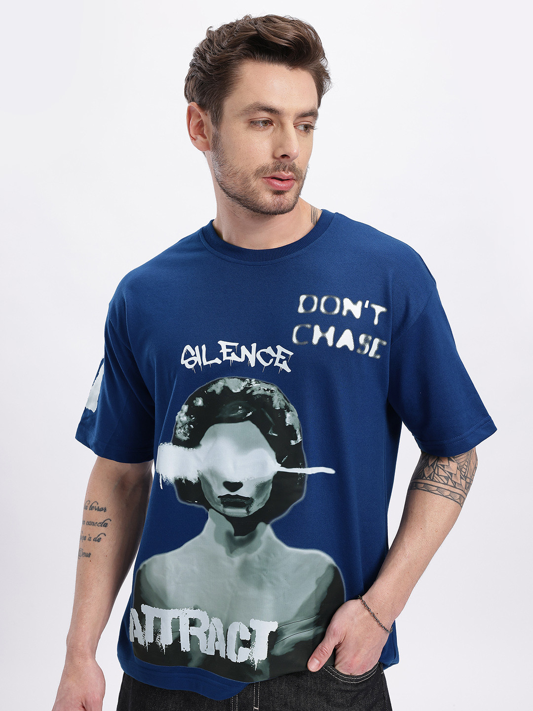 Photographic Print Oversized T-shirt