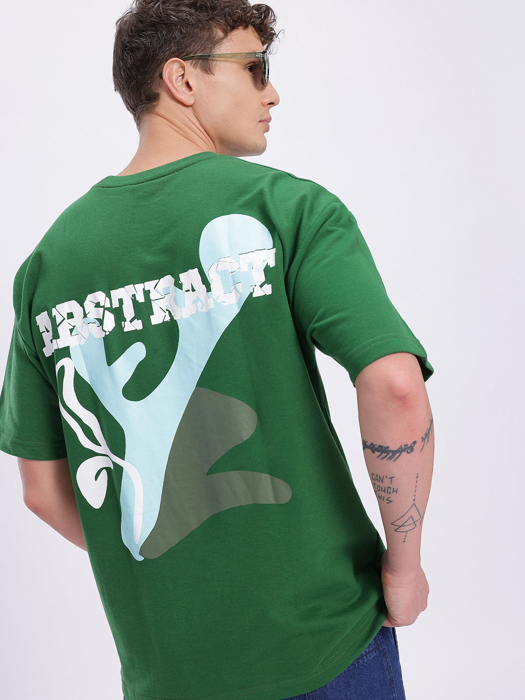 Graphic Printed Oversized Drop-Shoulder T-shirt