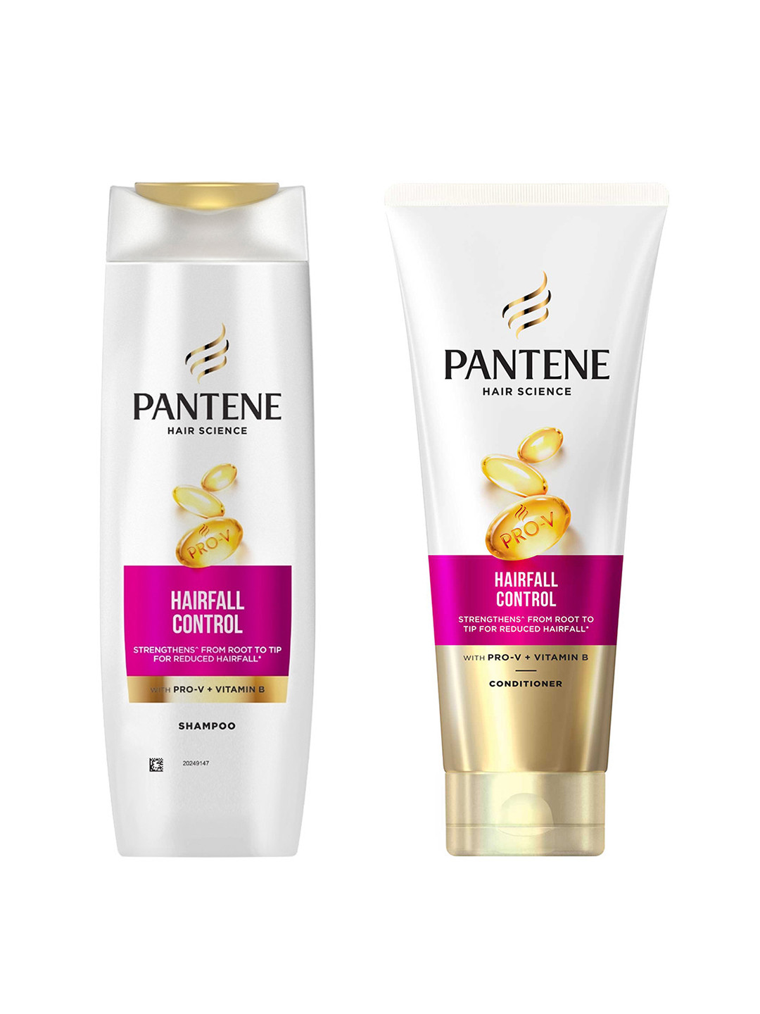 Pantene Set of Hairfall Control Shampoo - 340ml & Conditioner - 80ml