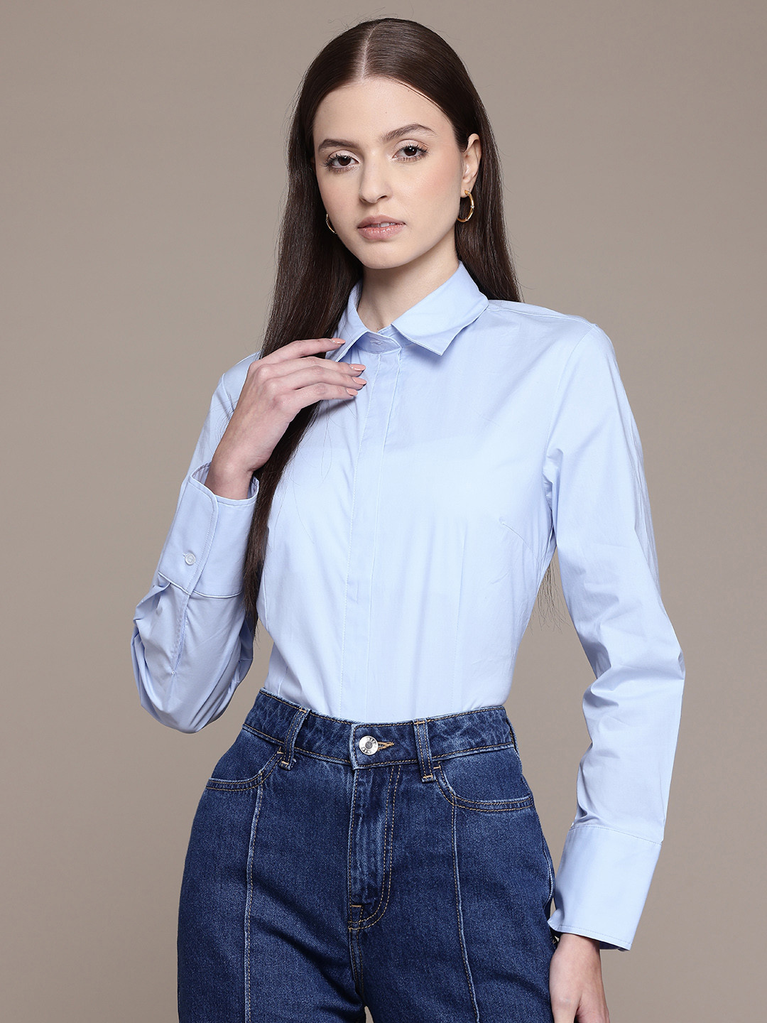 Mango Slim Fit Casual Shirt