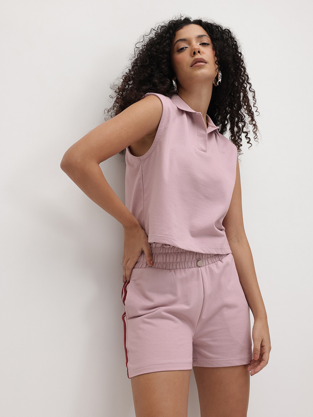 The Roadster Life Co. x RE/LAX Solid Polo Collar Co-Ords