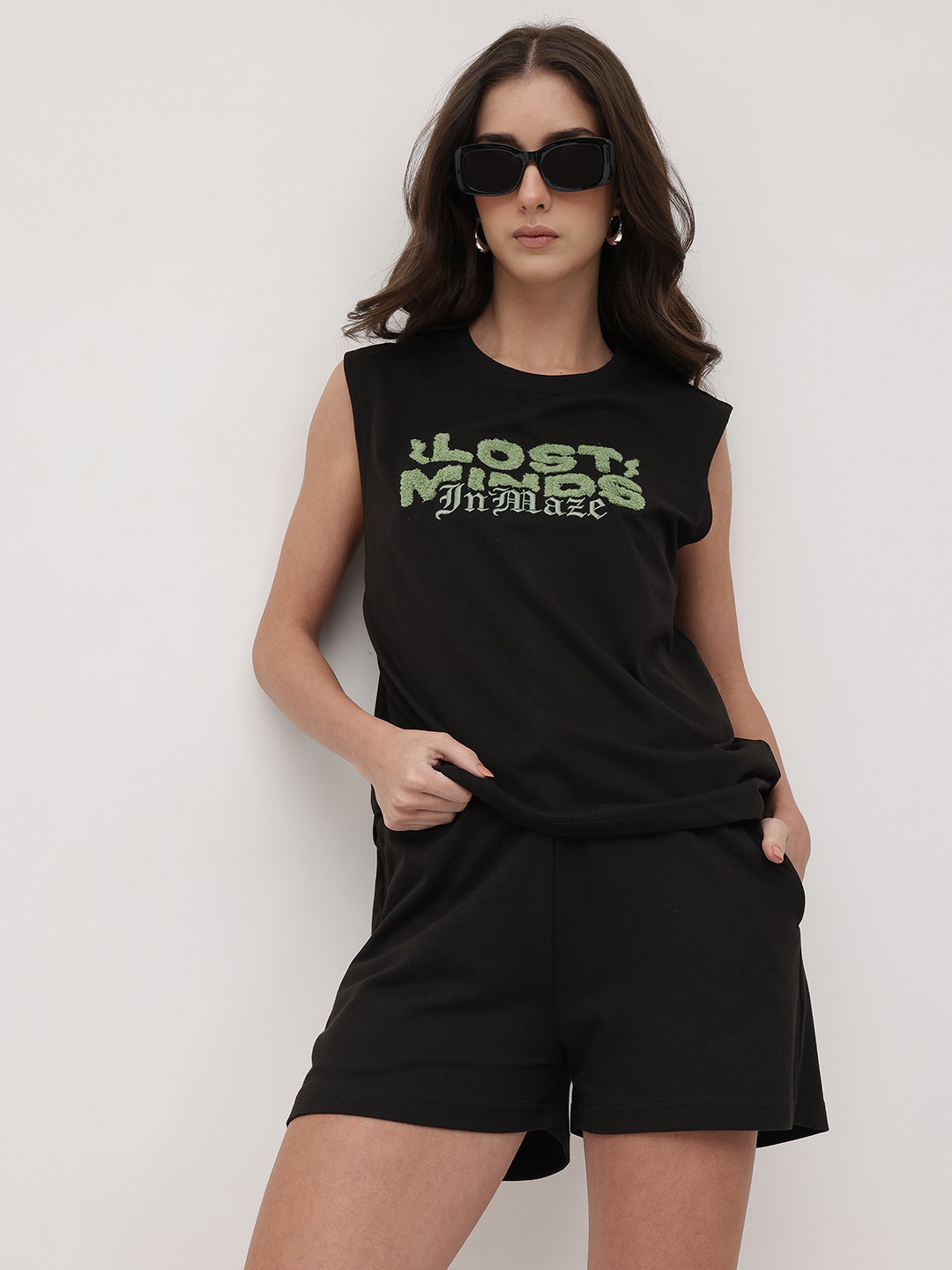 The Roadster Life Co. x RE/LAX Embroidered & Applique Detail Co-Ords