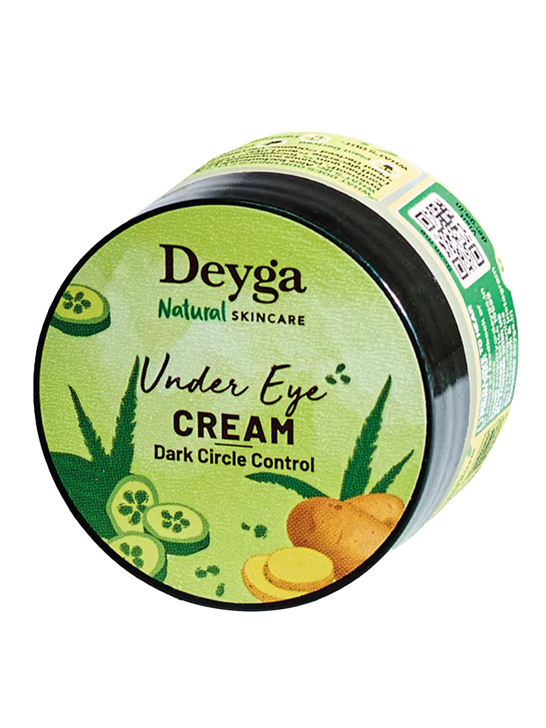 Deyga Organics Almond Oil Under Eye Cream Lightens Dark Circles - 15 g