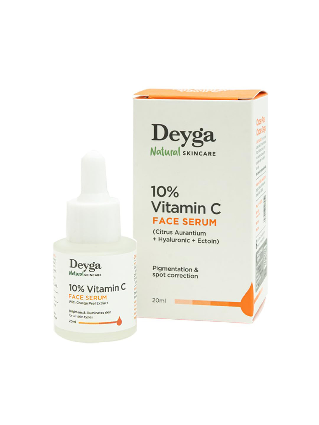 Deyga Organics 10% Vitamin C Face Serum With Orange Peel Extract - 20 ml