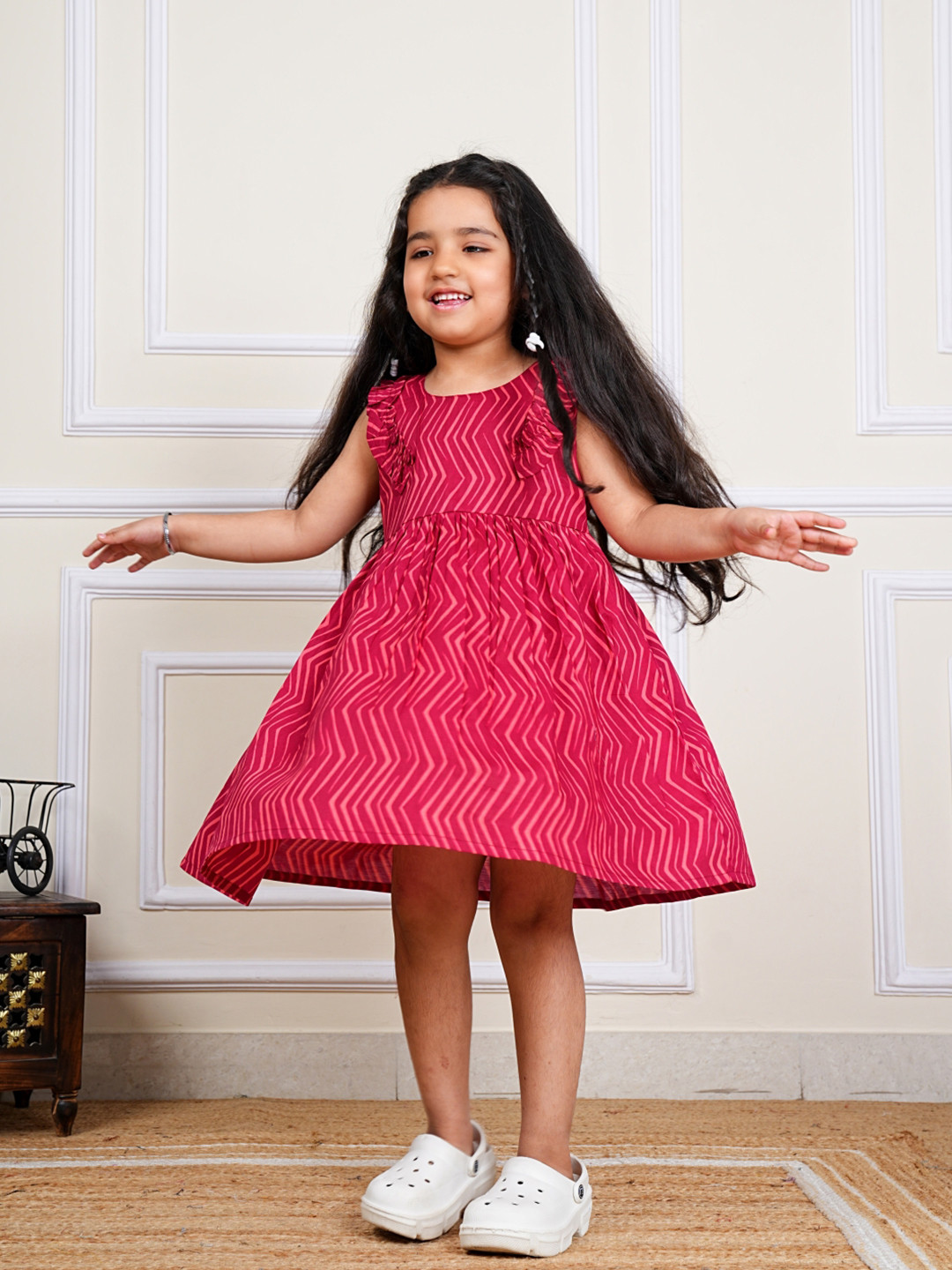 COTLAND FASHION Floral Print A-Line Dress