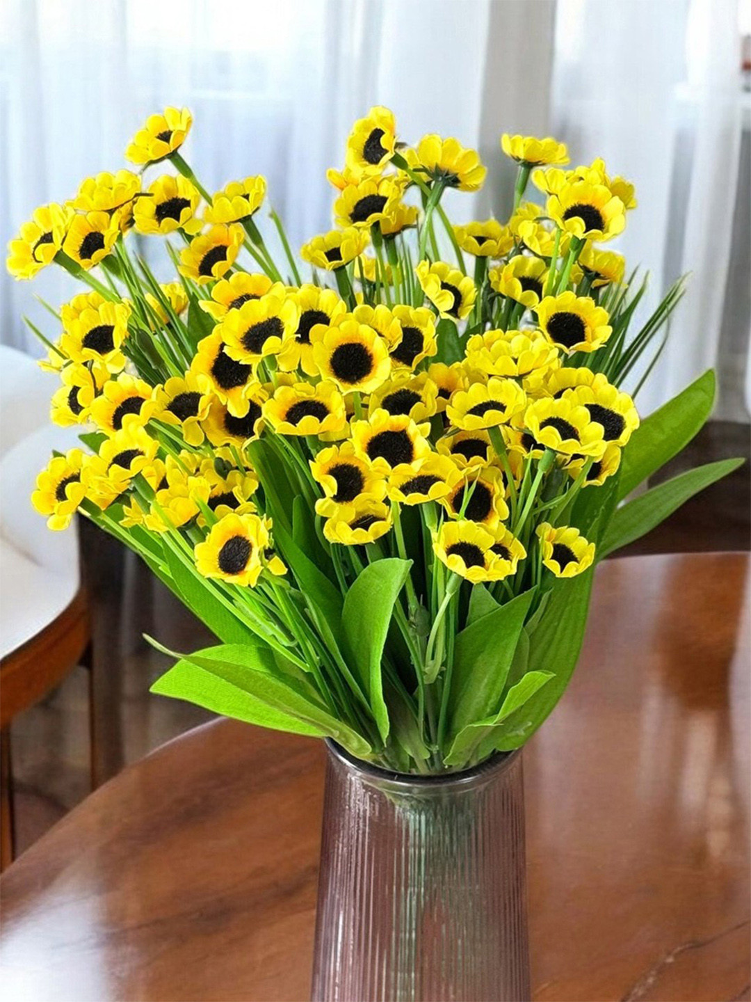 Art Street Yellow & Green 2 Pieces Sunflower Artificial Flowers