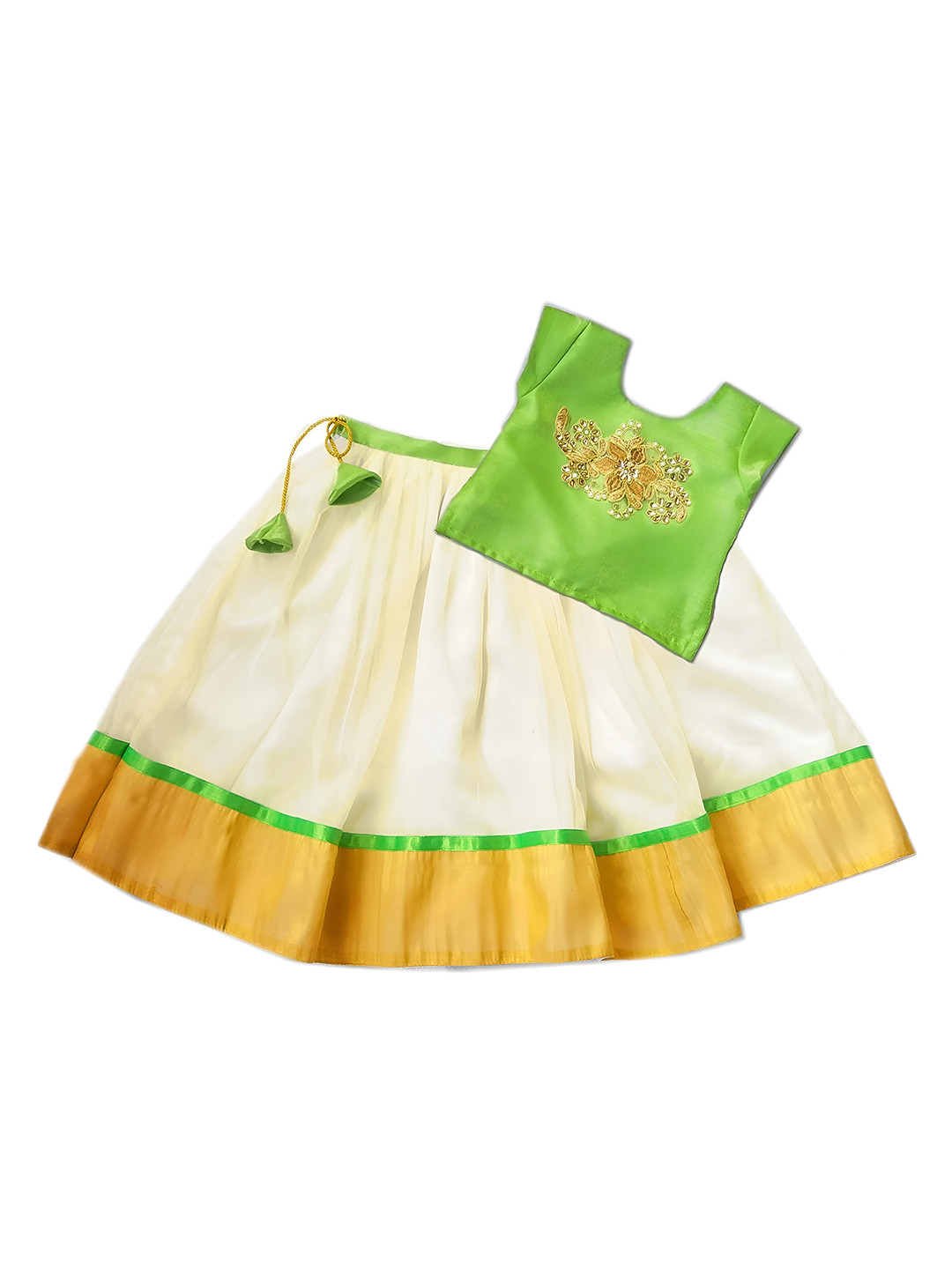 STANWELLS KIDS Girls Embroidered Printed Lehenga Choli Dress