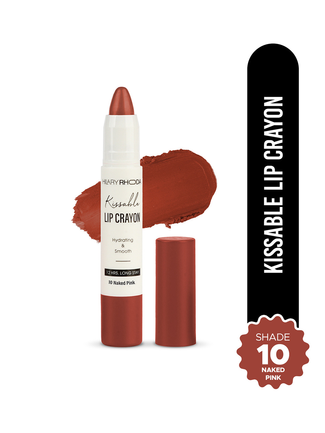 Hilary Rhoda Kissable 12-Hour Stay Transfer Proof Lip Crayon 3.5g- Naked Pink 10