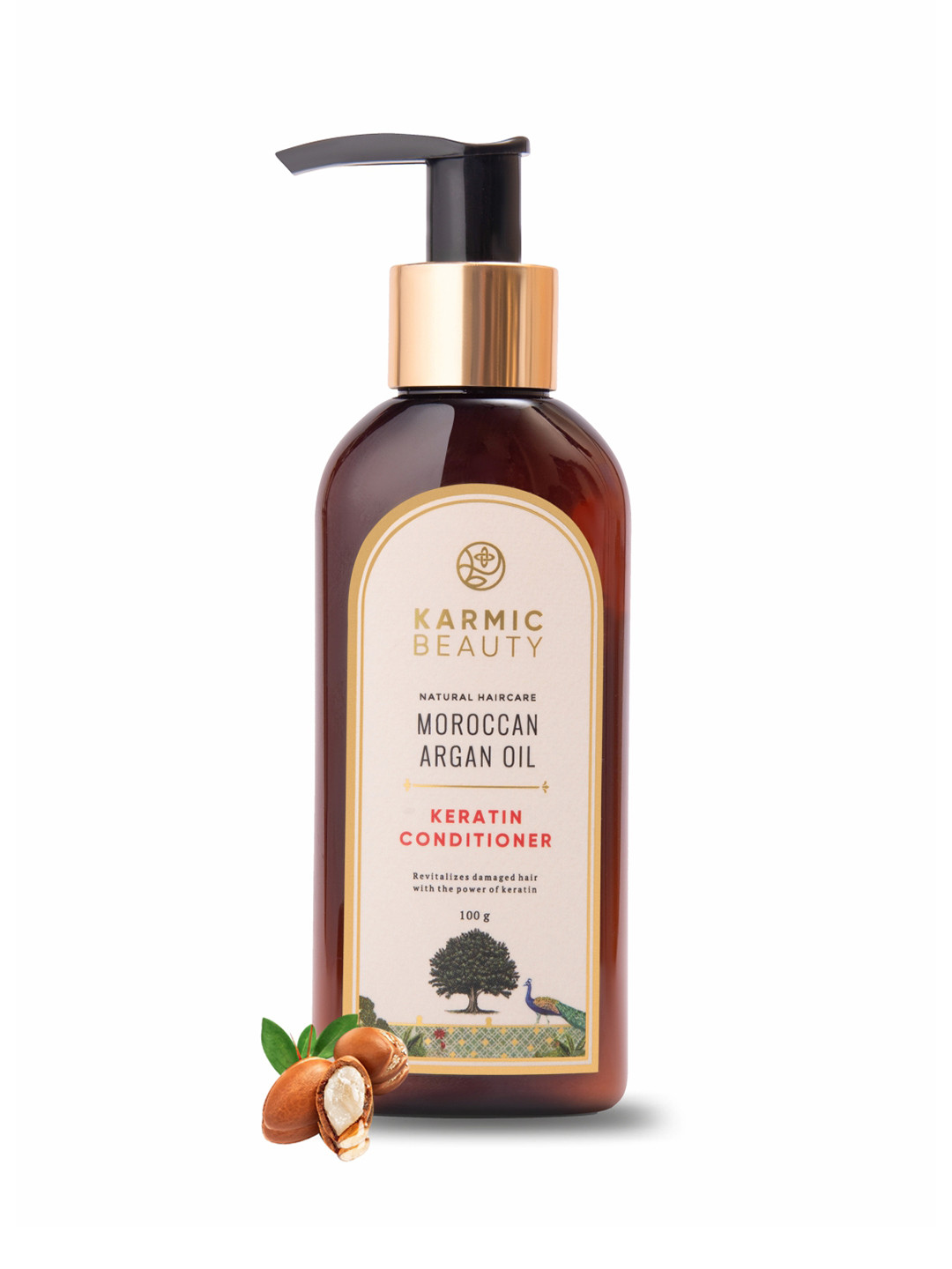 KARMIC BEAUTY Natural Haircare Moroccan Argon Oil Keratin Conditioner - 100 g