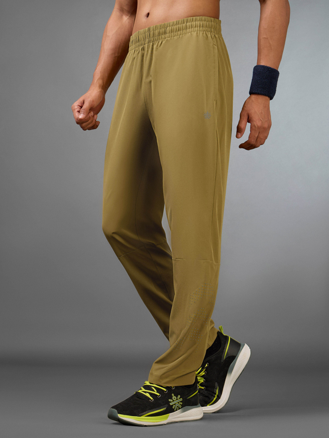 CULT Men's Khaki The Ultimate Running Trackpants