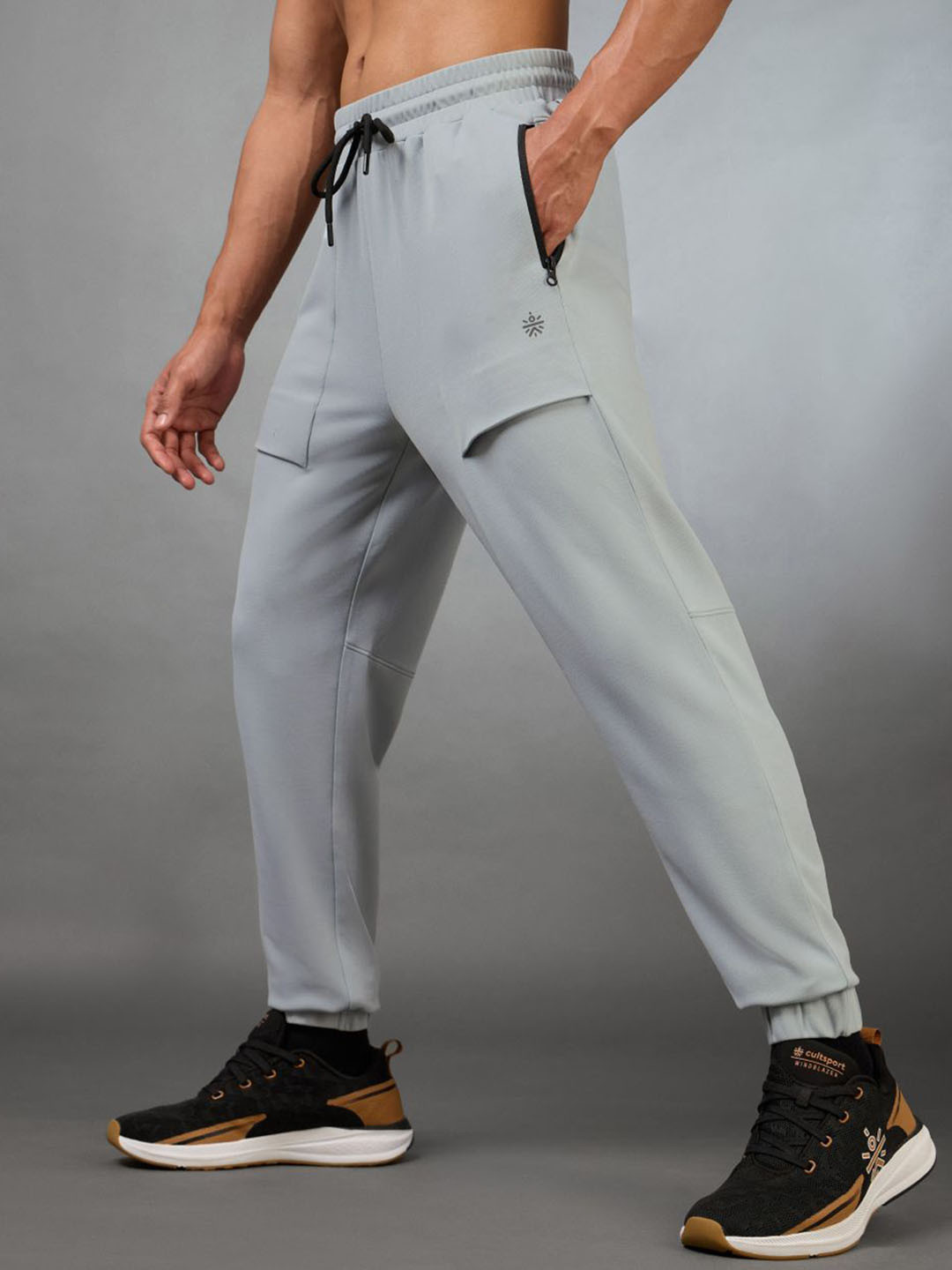 CULT Men's Terrain Grey Running Joggers