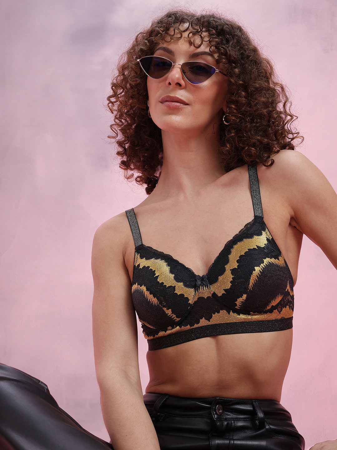 DressBerry Abstract Medium Coverage Lightly Padded Bra