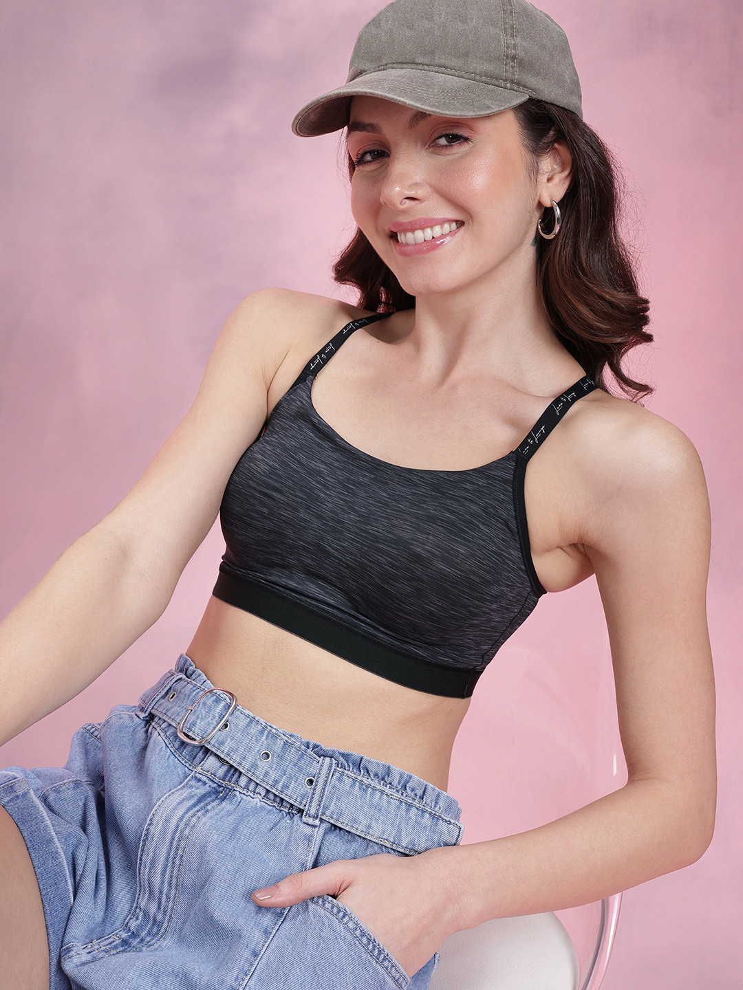 DressBerry Abstract Print Medium Coverage Lightly Padded Everyday Bra DRM-DB-MK26B