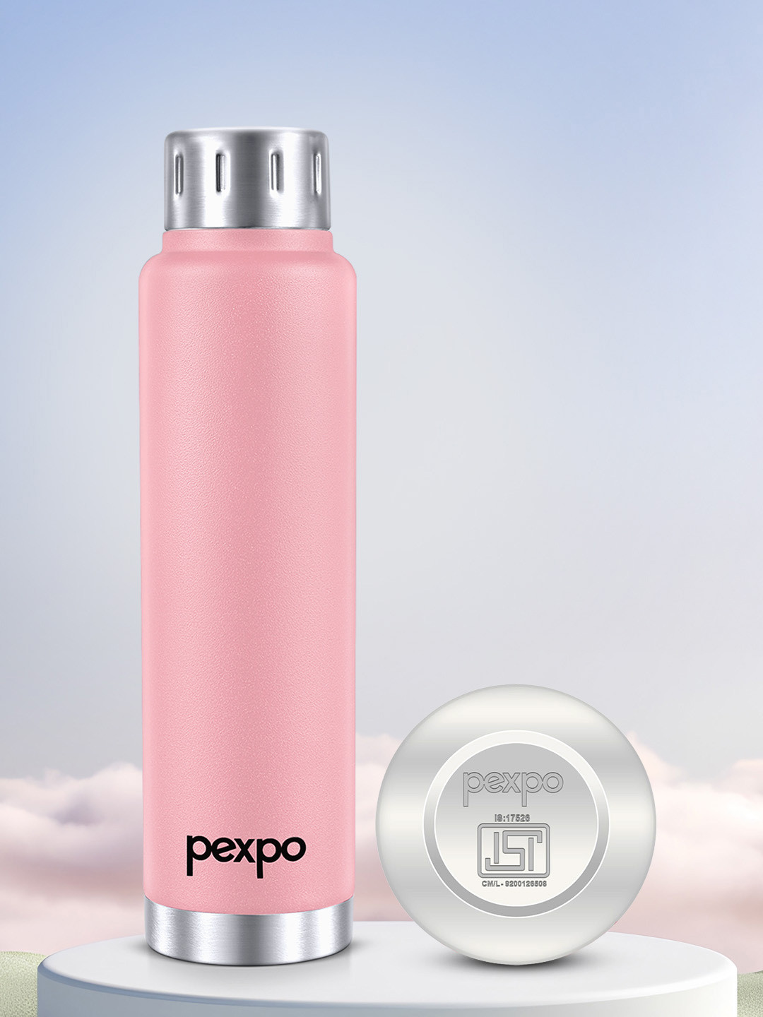 Pexpo Cameo Pink Double Wall Hot and Cold Baby Flask Water Bottle 500ml