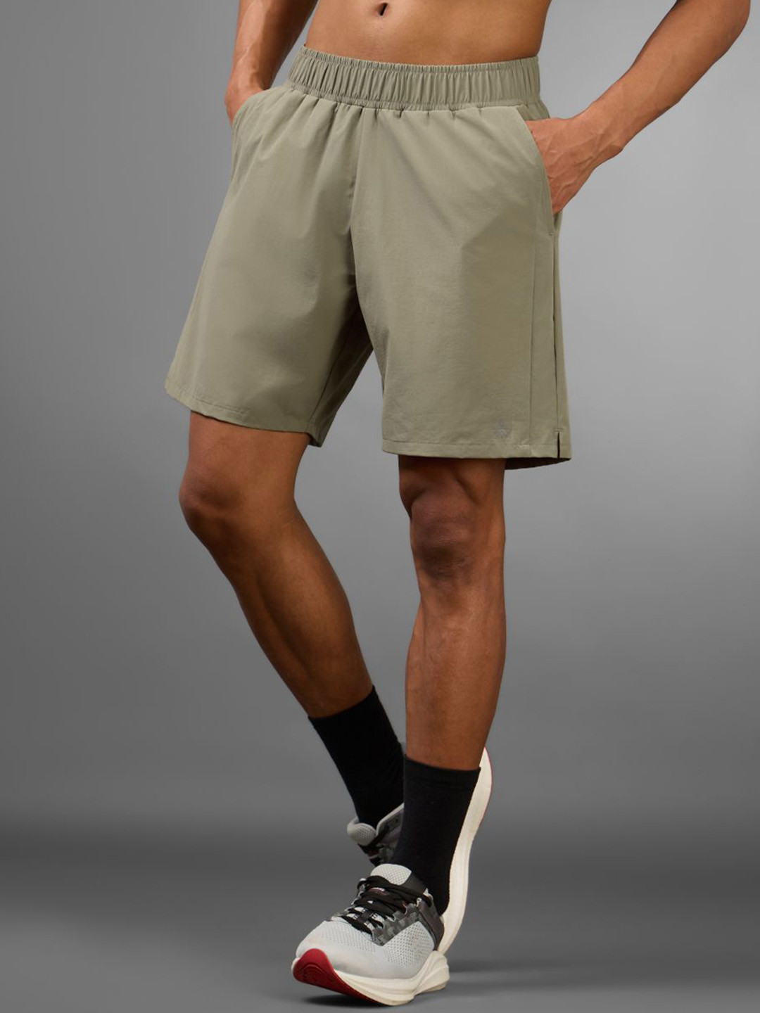 CULT Men Terrain Run Khaki Shorts