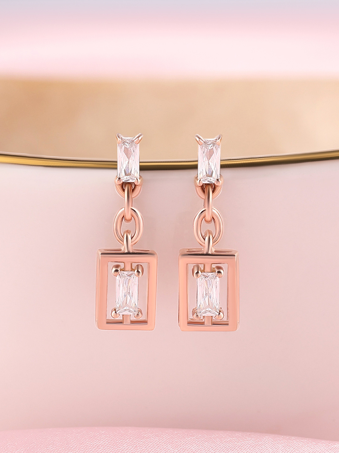 Ornate Jewels Contemporary Drop Earrings