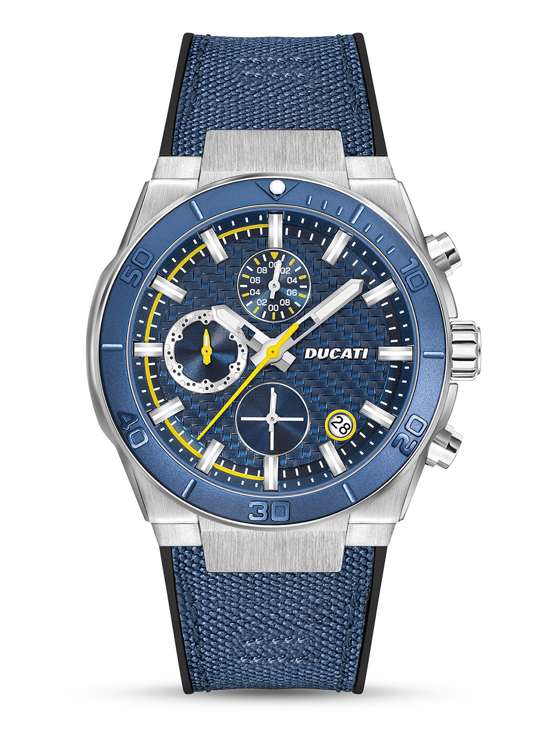 Ducati Men Dial & Leather Straps Chronograph Watch DTWGO0001204