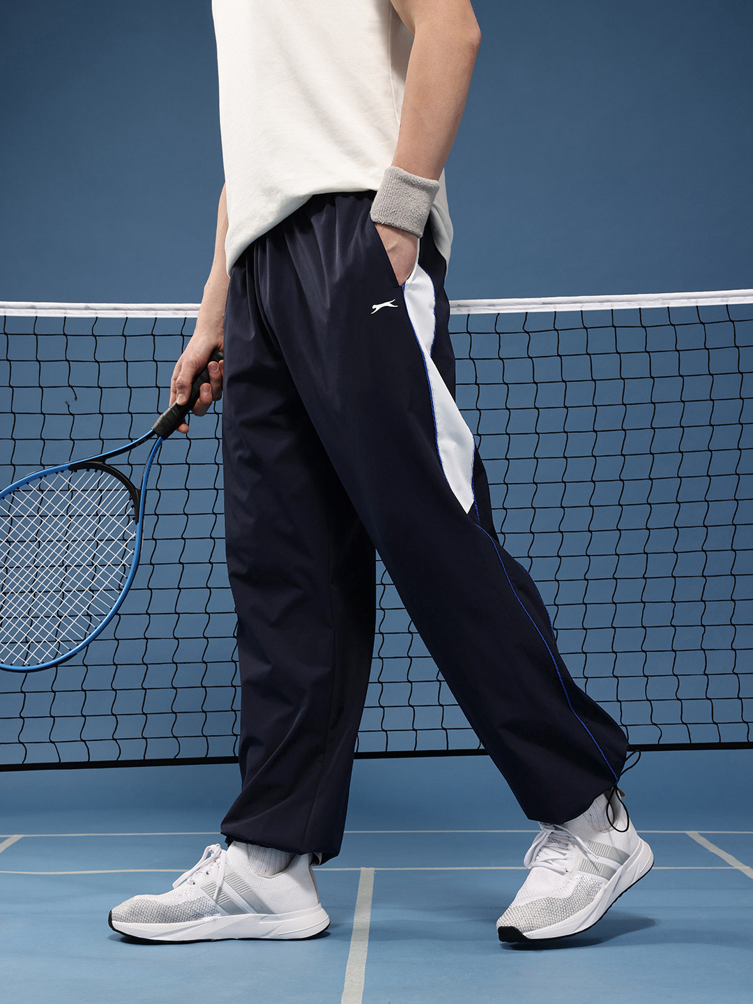 Slazenger Men Toggle Hem Side Striped Track Pants