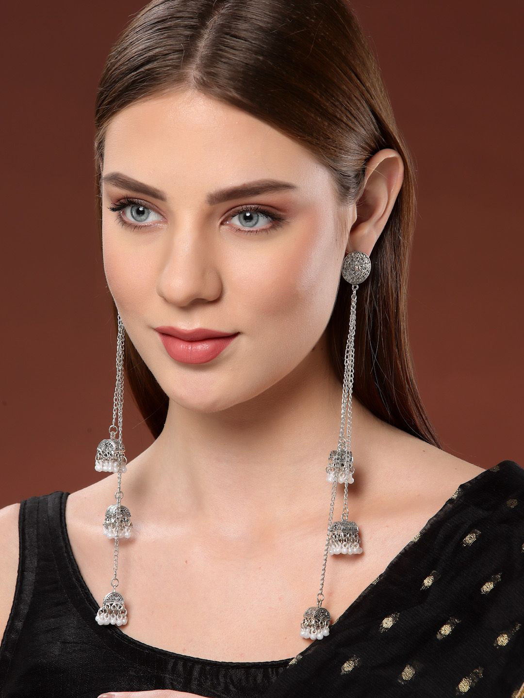 PANASH Silver-Plated Earrings