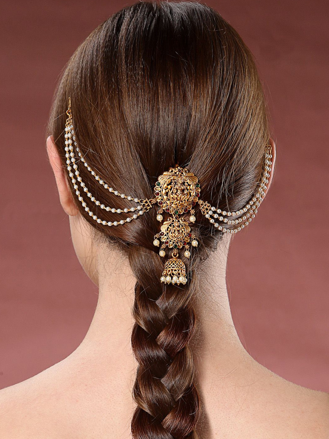 PANASH Women Embellished French Barrette With Matil Hair Accessory Set