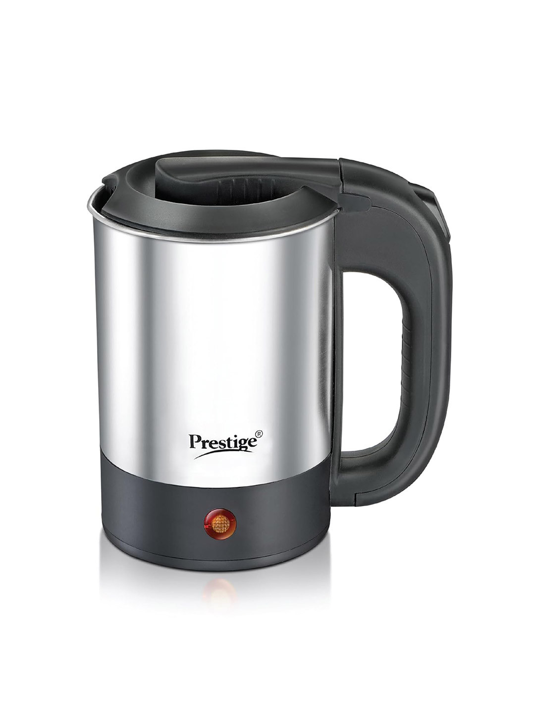 Prestige Silver & Black Electric Kettle 700W Travel Kettle 0.5L V2 Auto cutoff