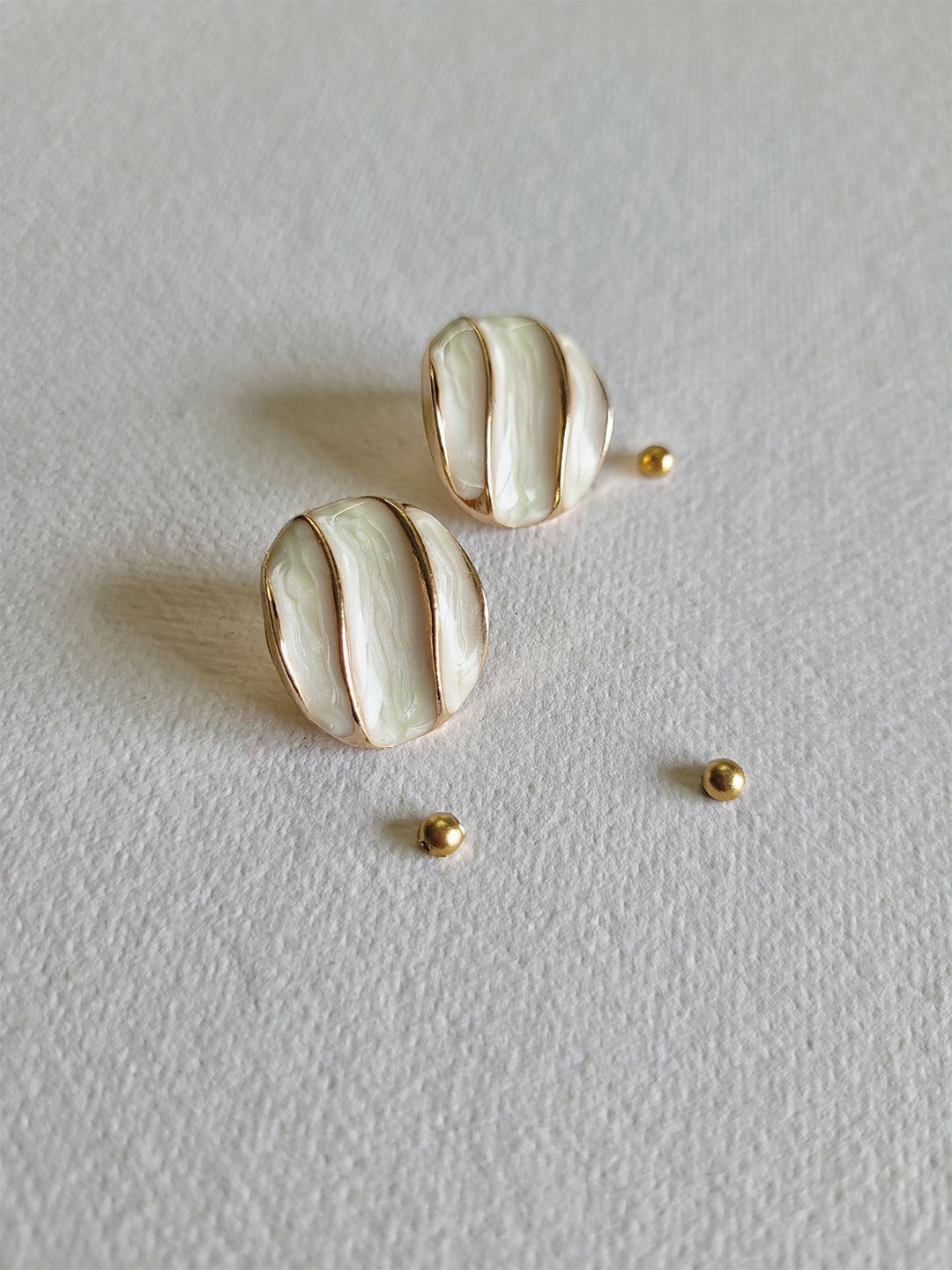 Palli Creation Oval Studs Earrings