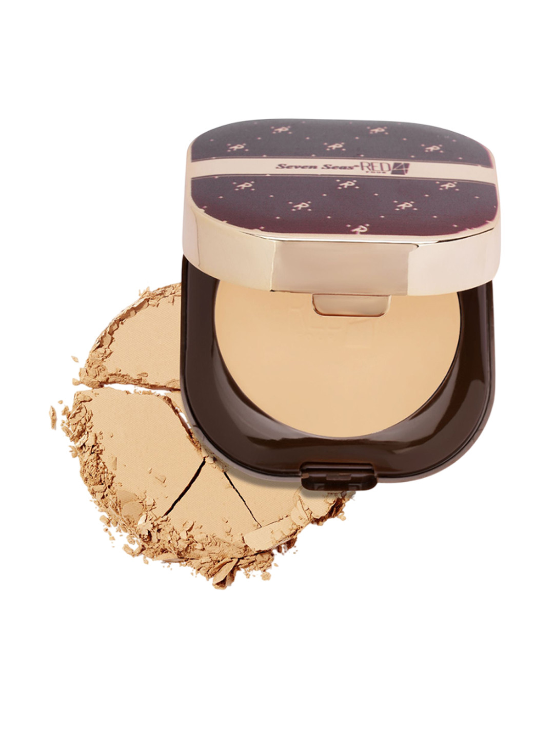 Seven Seas Red4 Stay Weightless Long Lasting & Waterproof Compact Powder-43.3g- Natural 03