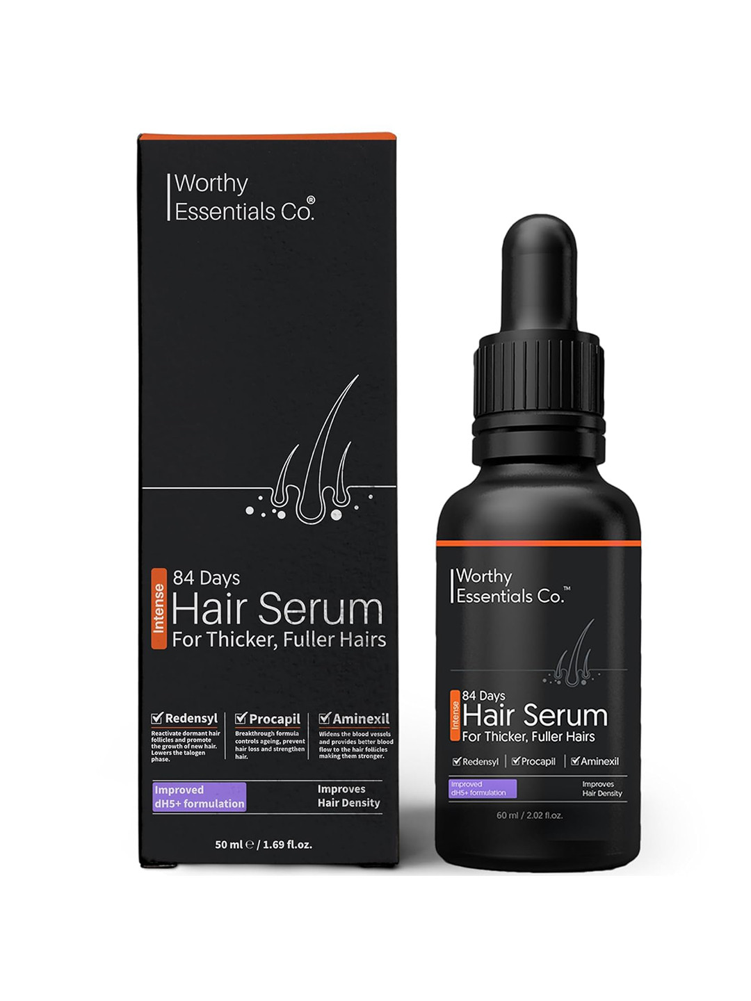 Worthy Essentials Co. 84 Days Intense Hair Growth Serum - 50 ml