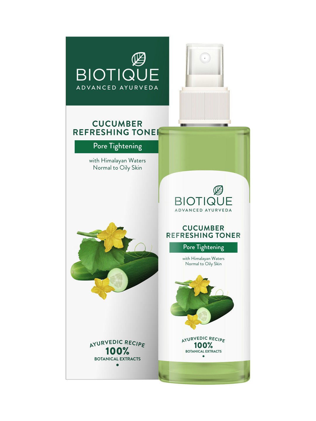 Biotique Cucumber Pore Tightening Refreshing Toner with Himalayan Waters - 200 ml