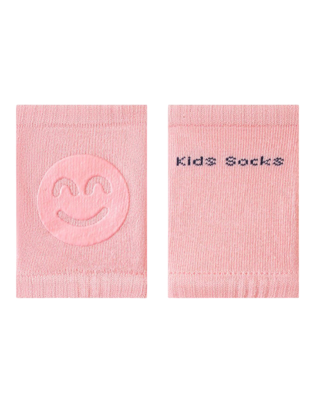 SYGA Kids Smiley Face Design Soft Cotton Baby Knee Pad- Pink