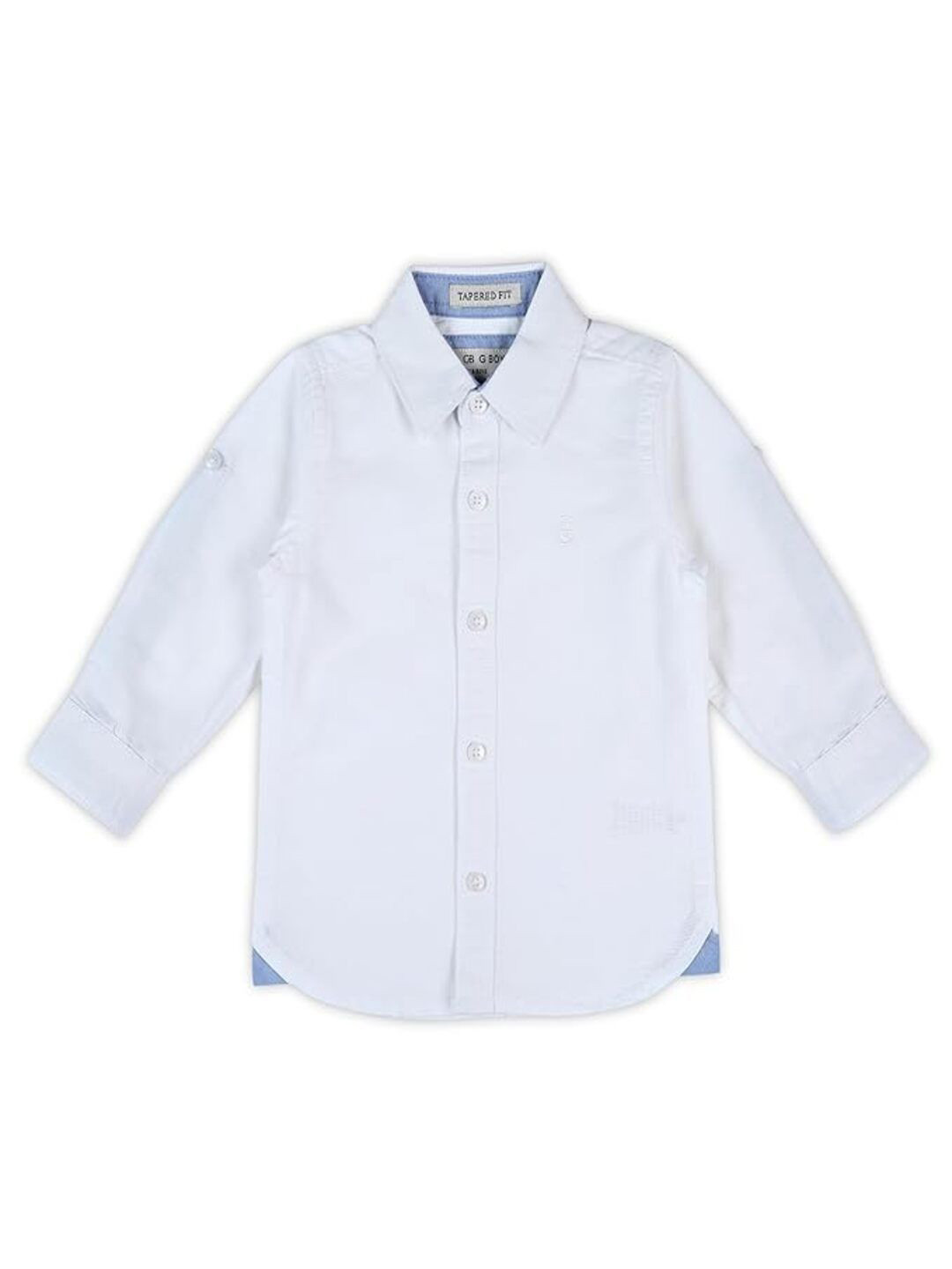 MM Impex Unisex Kids Comfort Spread Collar Solid Cotton Casual Shirt