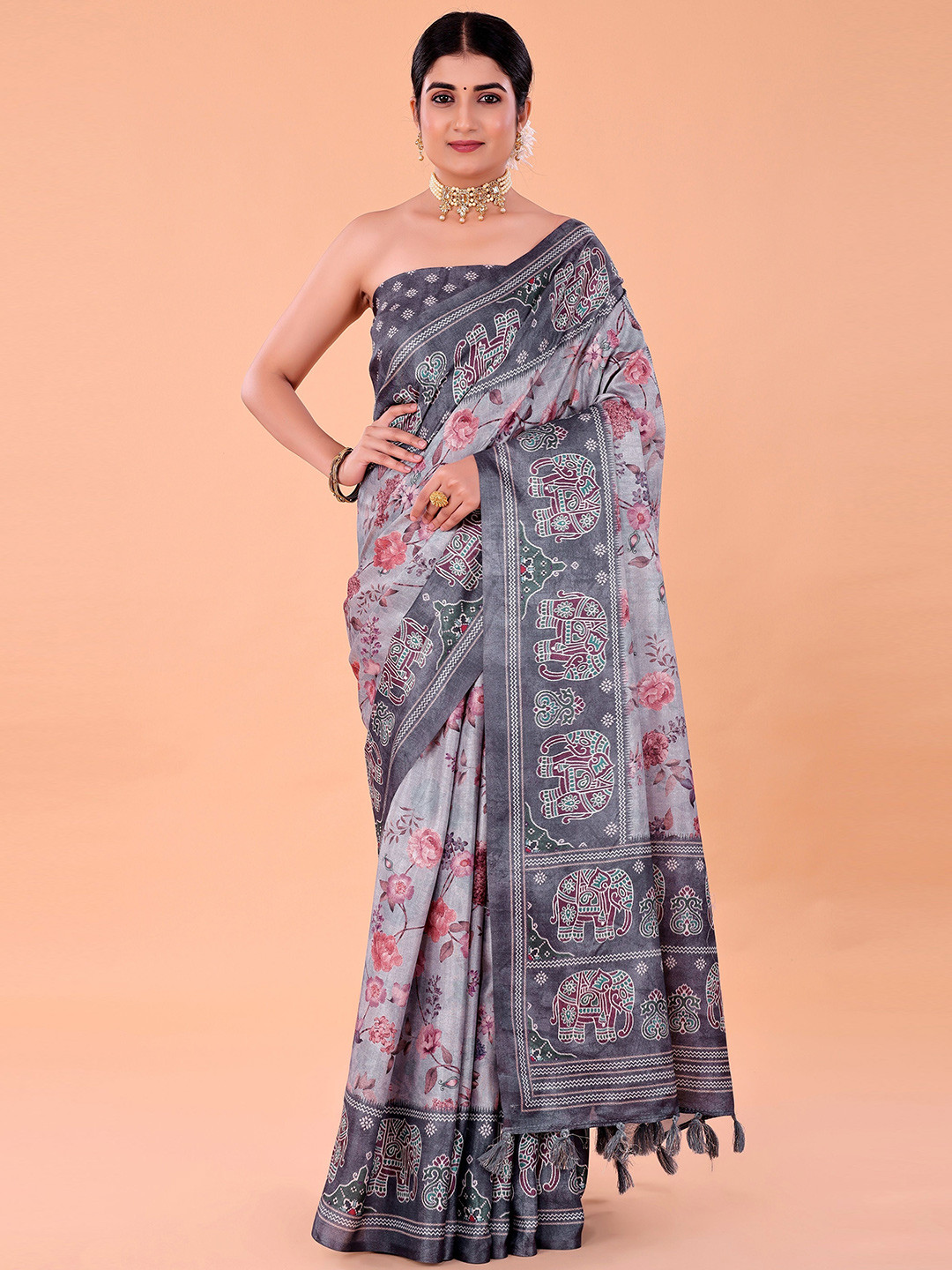 NAAREE COLLECTION Floral Patola Saree