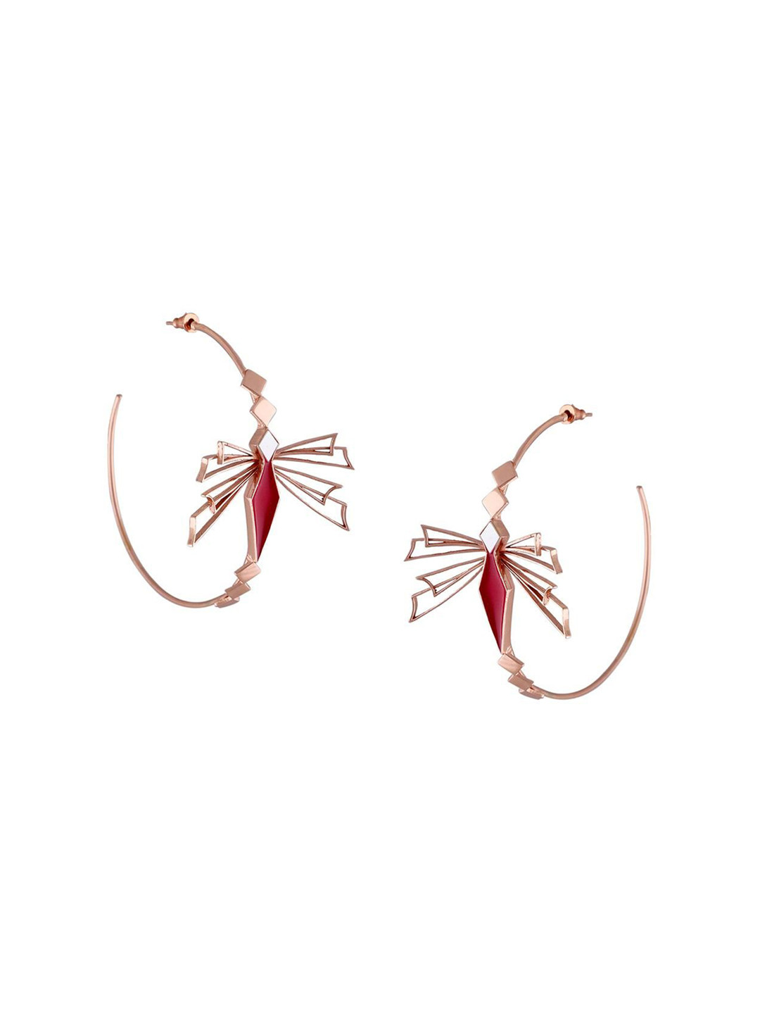 Varnika Arora Elira Gold-Plated Geometric Hoop Earrings