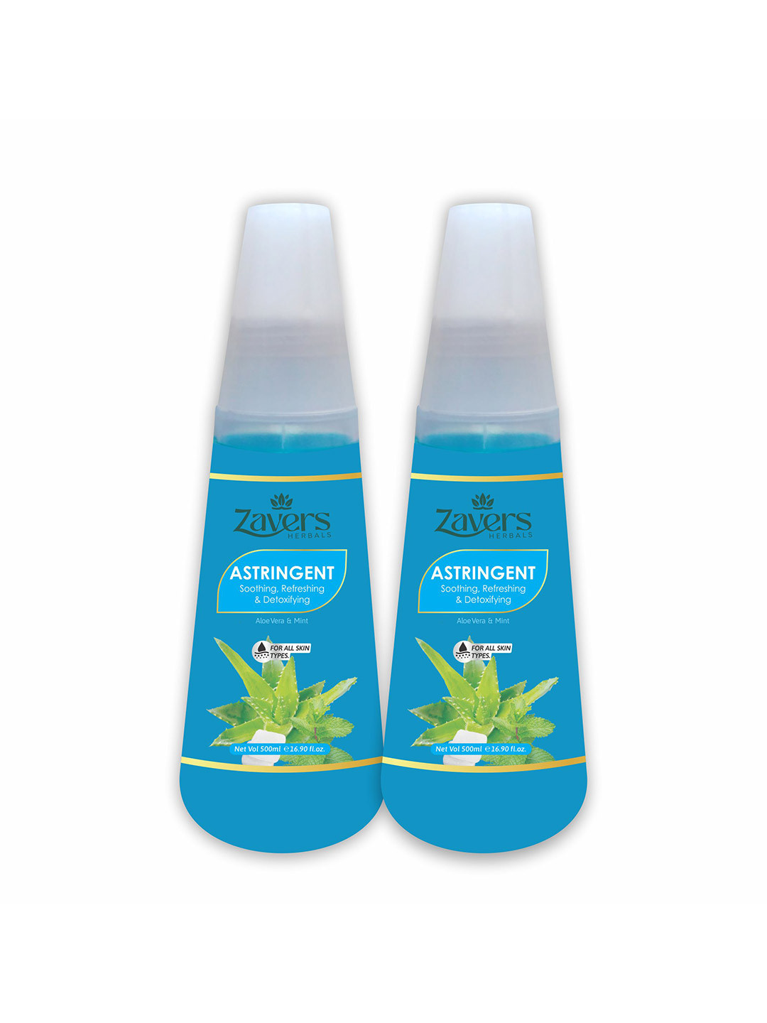 Zavers Set Of 2 Soothing Refreshing & Detoxifying Astringent - 500 ml Each