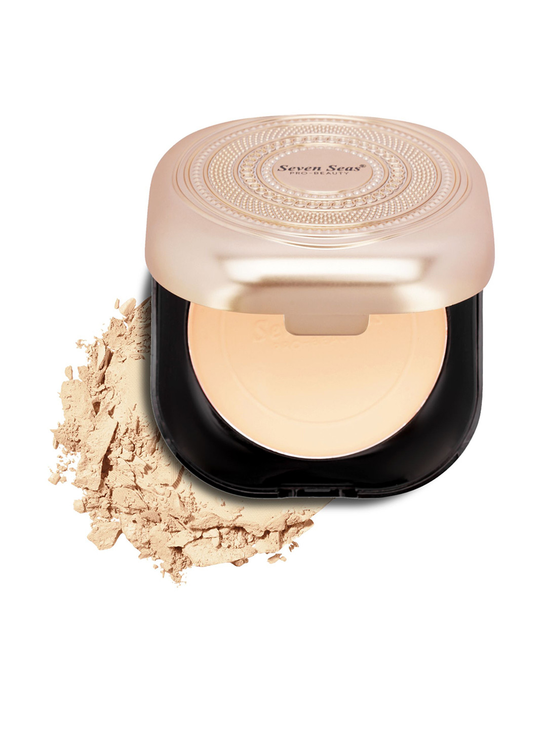 Seven Seas Pro Beauty 2 In 1 Oil Control HD Full Coverage Compact Powder - 42.8 g -Skin 02