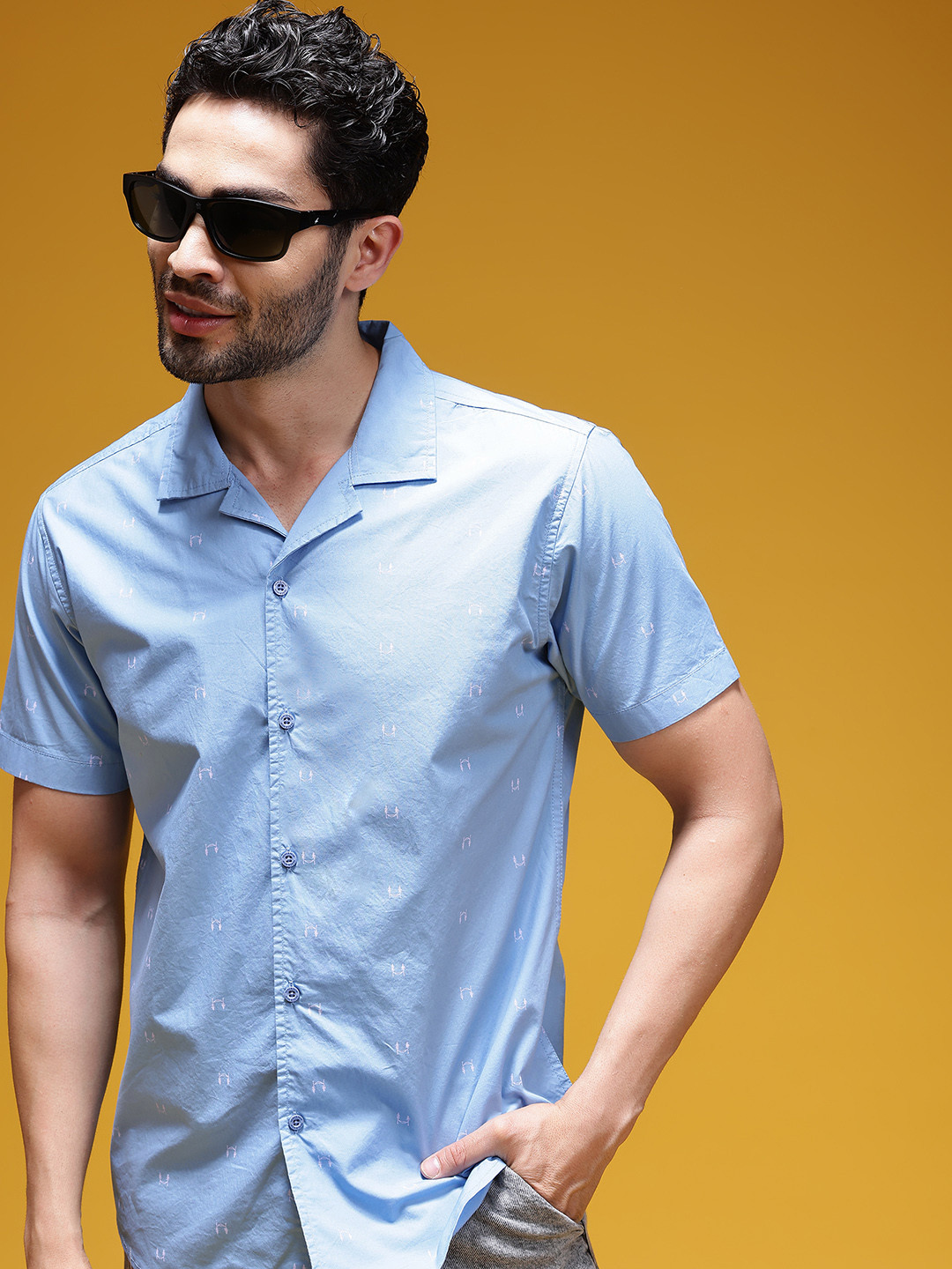 HERE&NOW Micro Ditsy Printed Casual Shirt