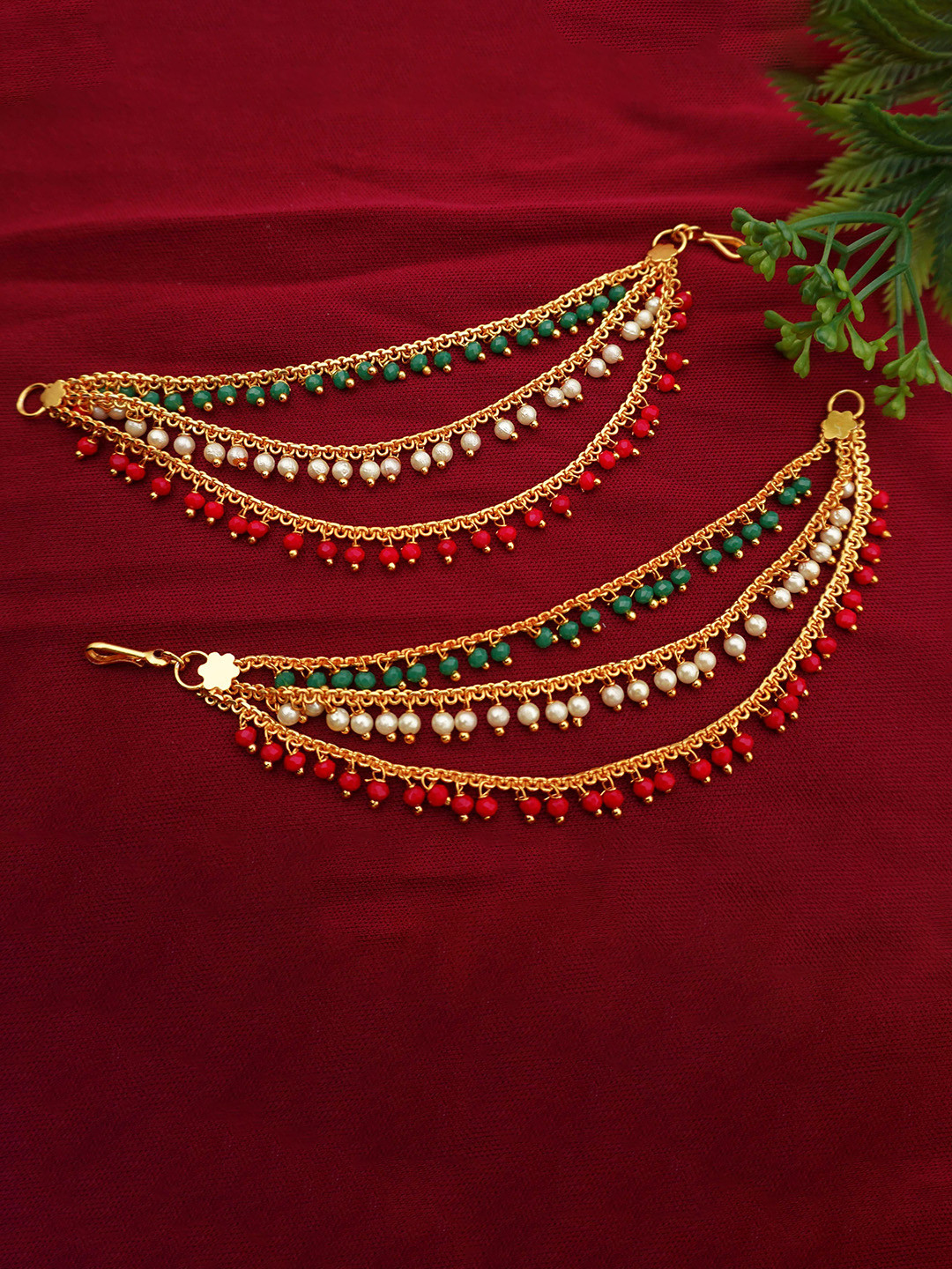 PINAAKA DARINI Gold-Plated Beaded Matilu Earrings