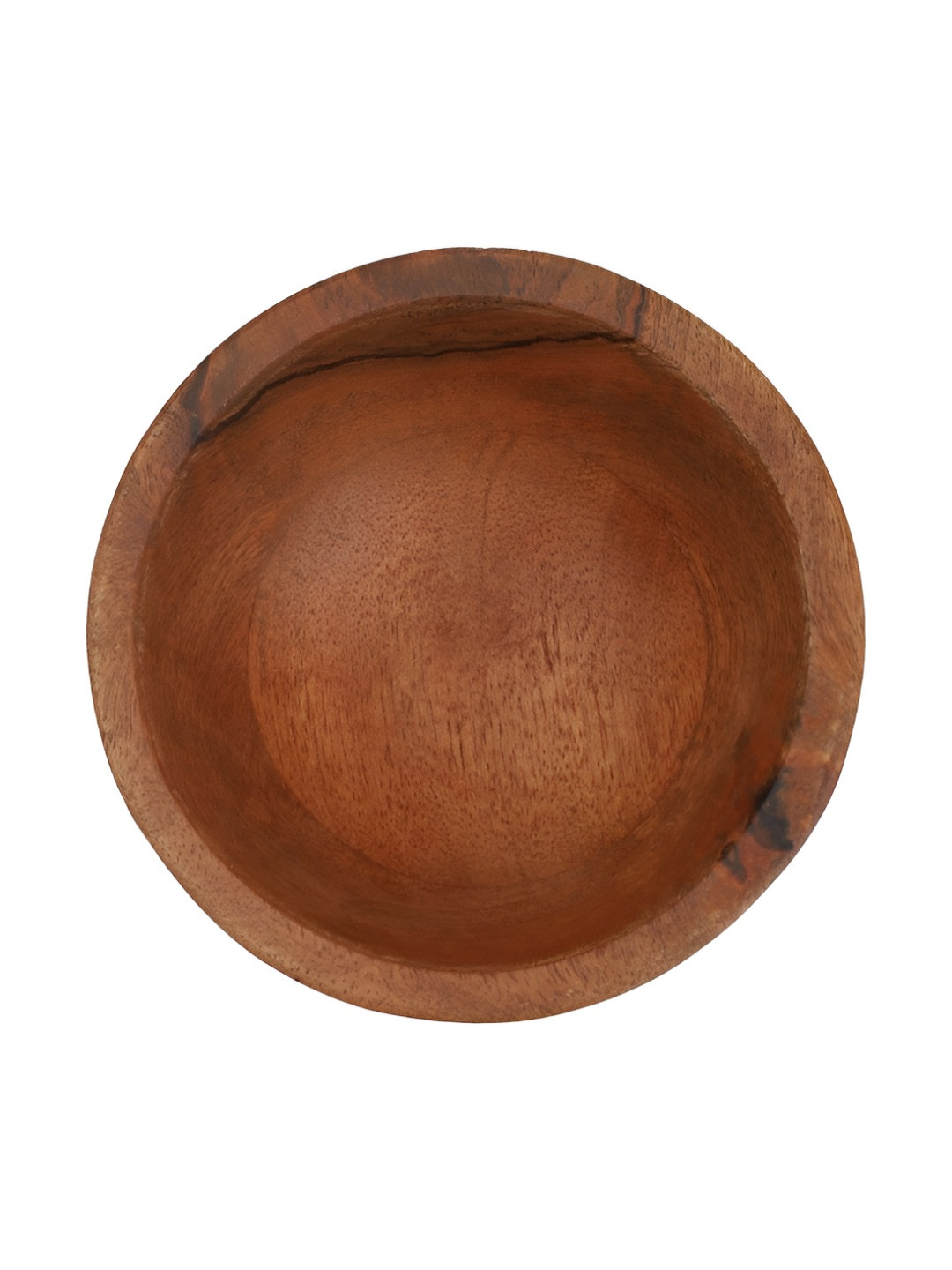 ARIYA Brown 2024 1 Pieces Wood Dishwasher and Microwave Safe Serving Bowl