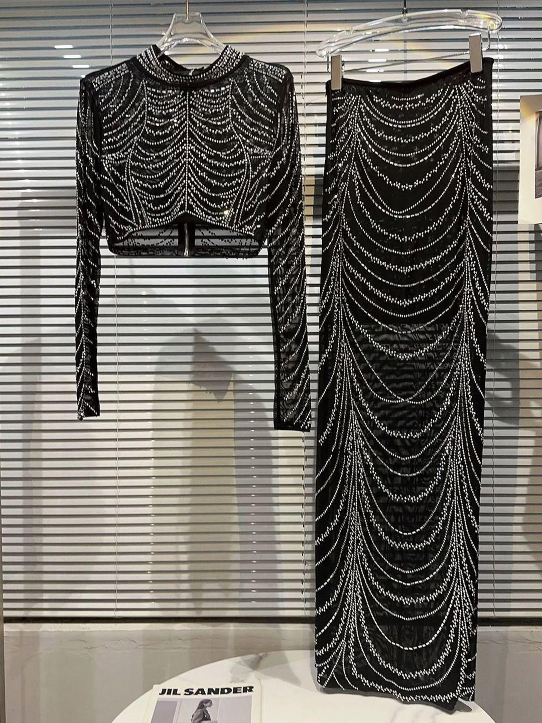 Miss Mosa By Akanksha  Black Sara Luxe Party 2 Piece Set