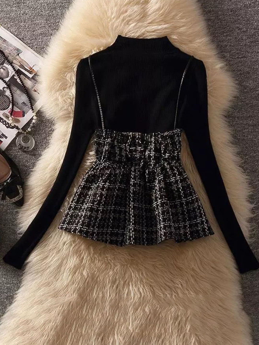 Miss Mosa By Akanksha  Women Black Samandra Two Piece Set