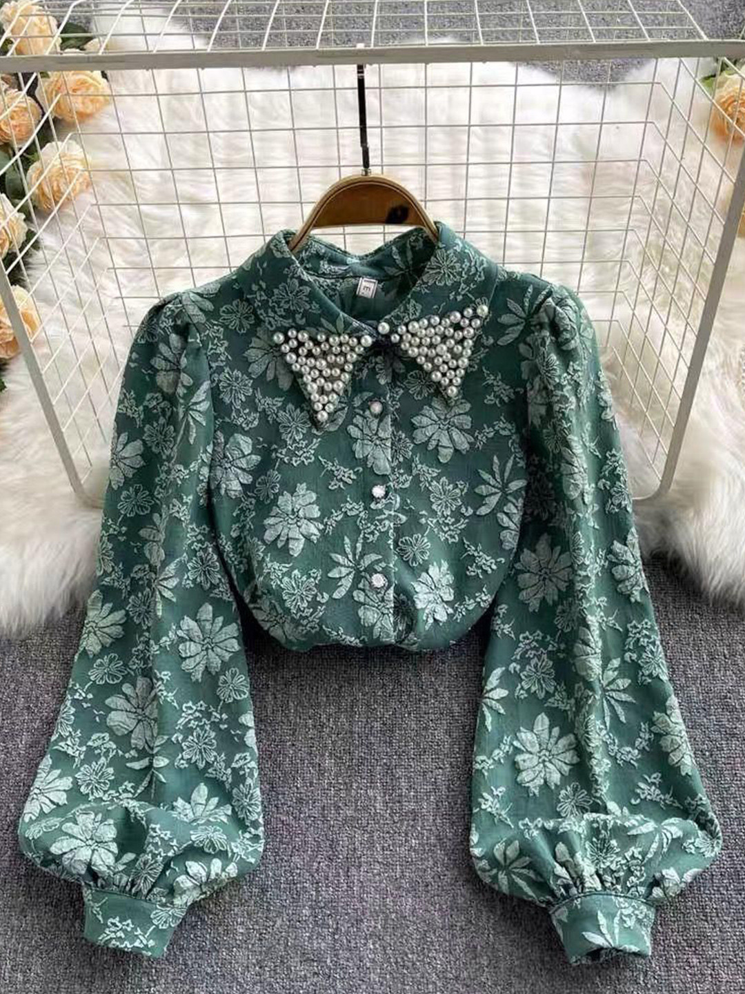 Miss Mosa By Akanksha  Green Women Women Sebia Embroidered Top