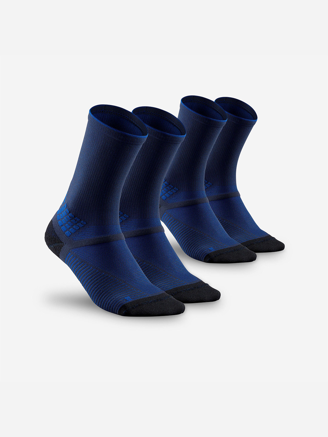 Decathlon QUECHUA - Pack of 2 Anti-Friction Quick Drying High Ankle Socks