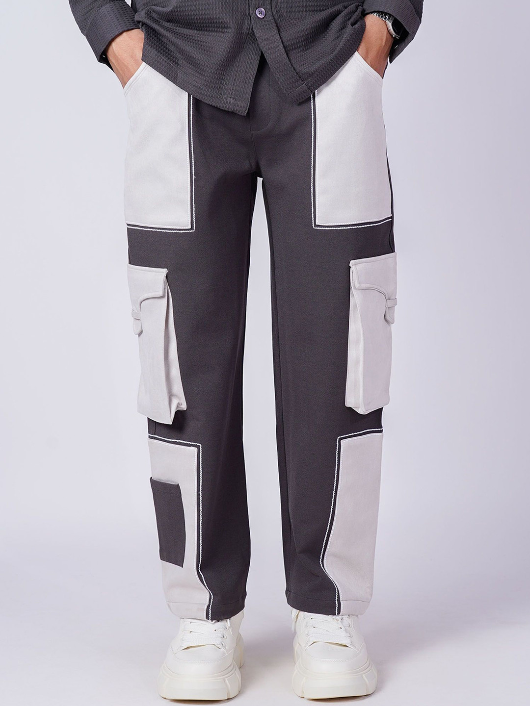 Hop Head Ash Grey Suede Pocket Cargo