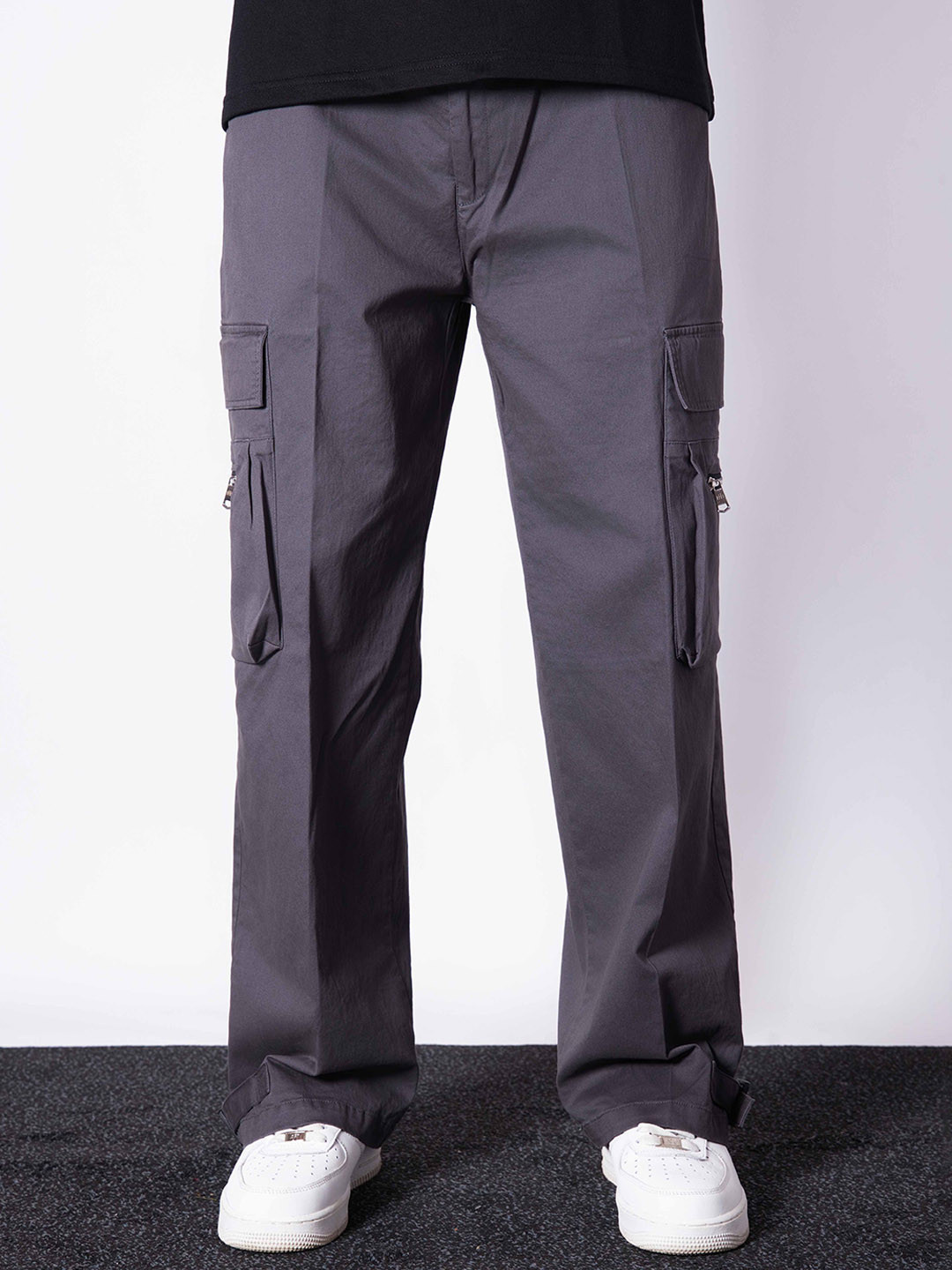 Hop Head Charcoal Military Pockets Cotton Cargo