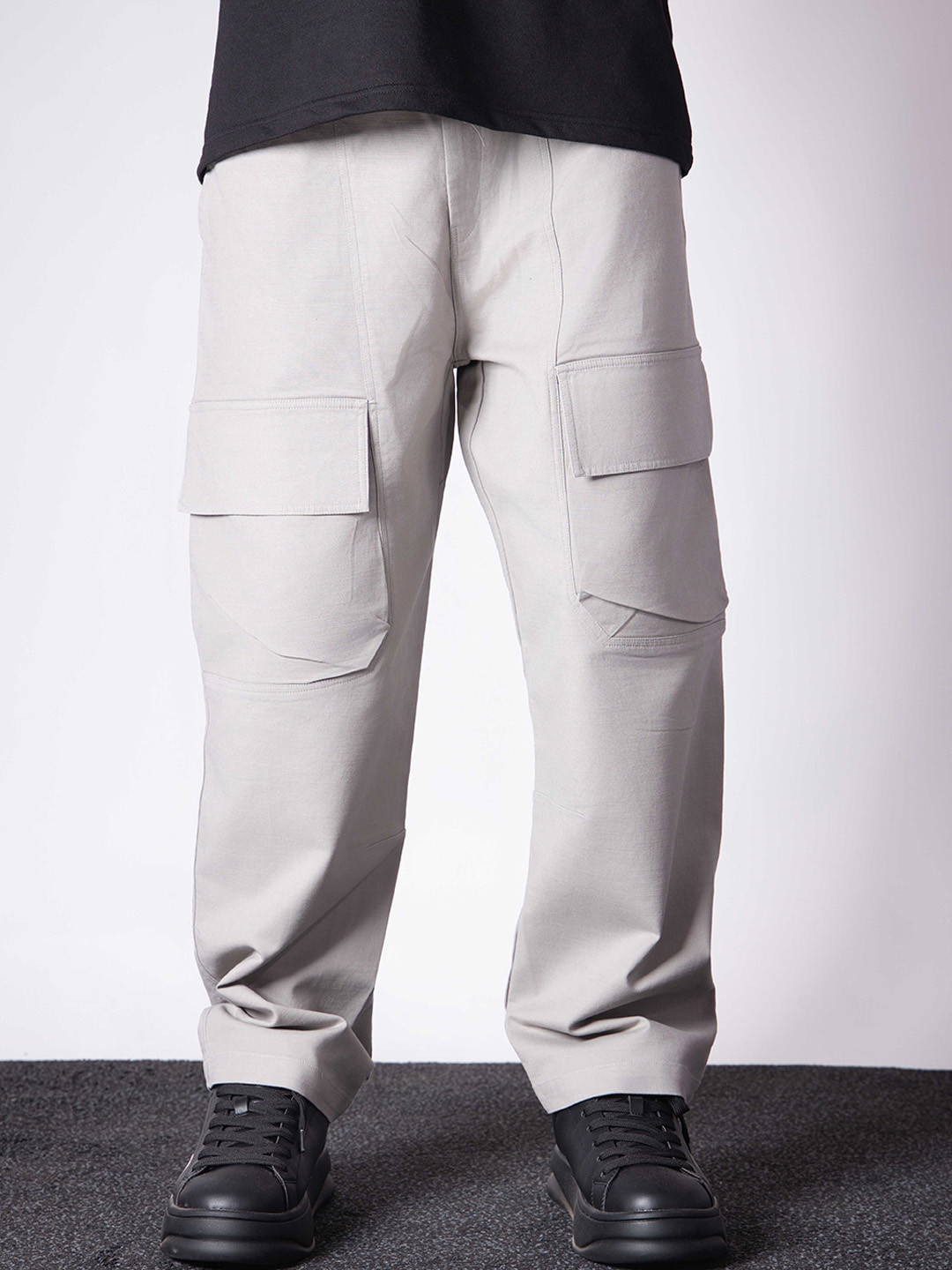 Hop Head Light Grey Front Pocket Cotton Cargo