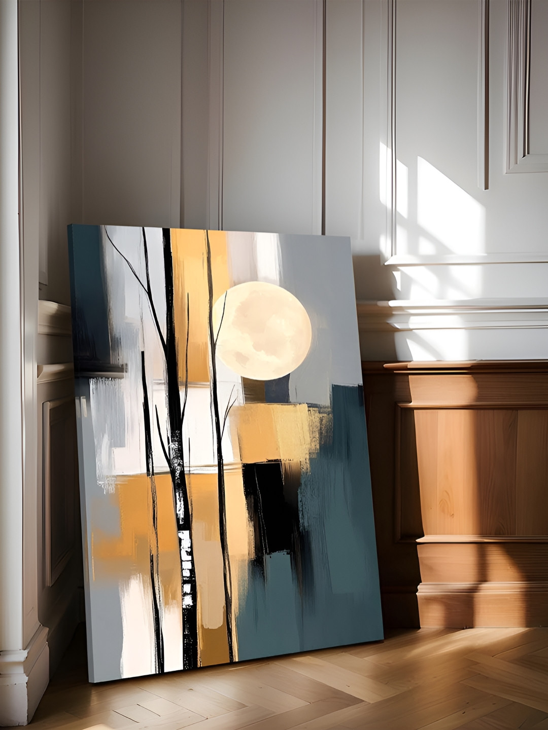 Art Street Abstract Sunshine Canvas Wall Rectangle Paintings Wall Art -22 x 34In