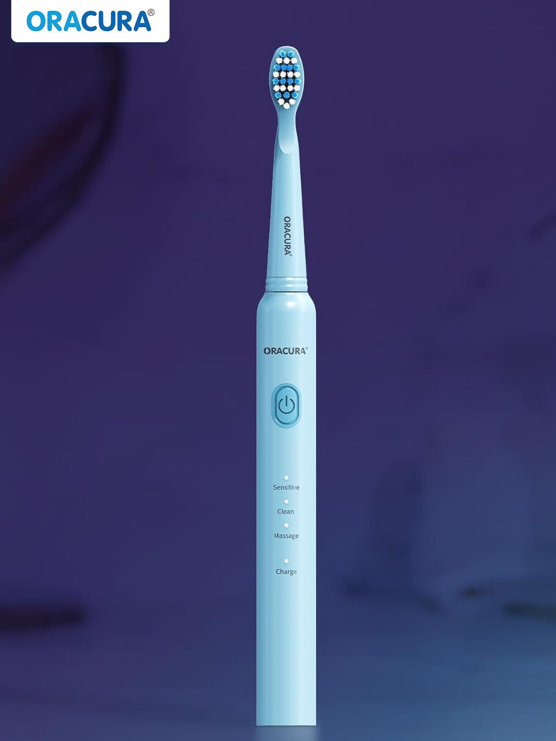 ORACURA SB200 Sonic Lite Electric Rechargeable Waterproof Toothbrush - Blue