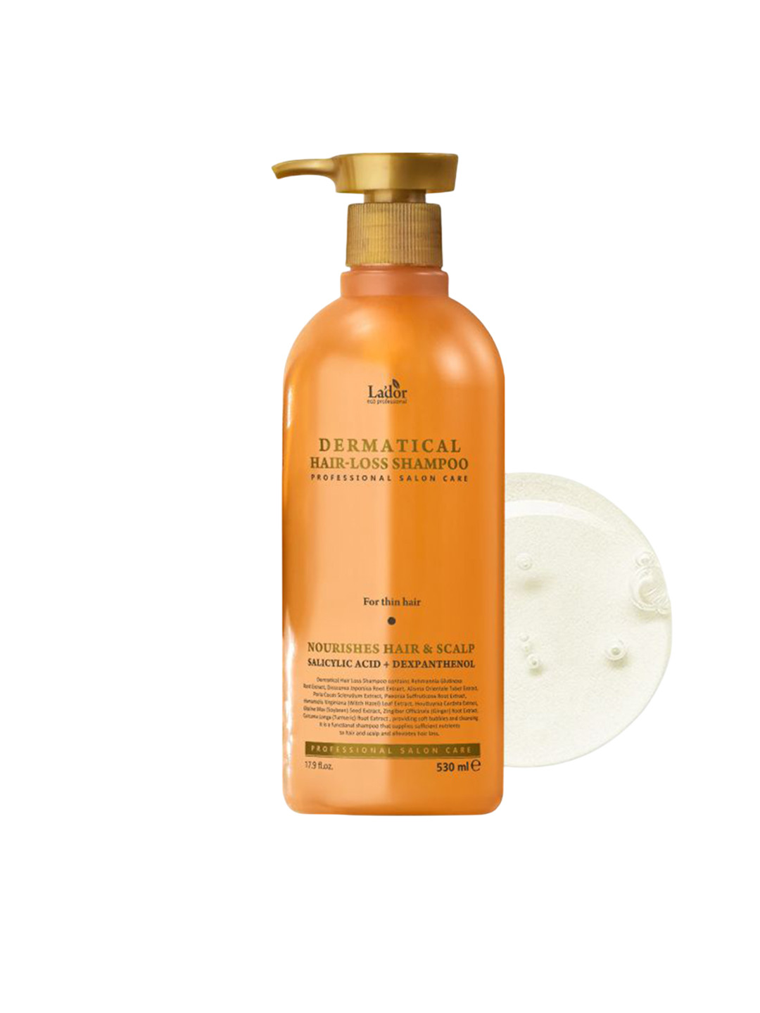 Lador Dermatical Hair-Loss Shampoo with Hair Growth Complex for Strength & Volume - 530ml