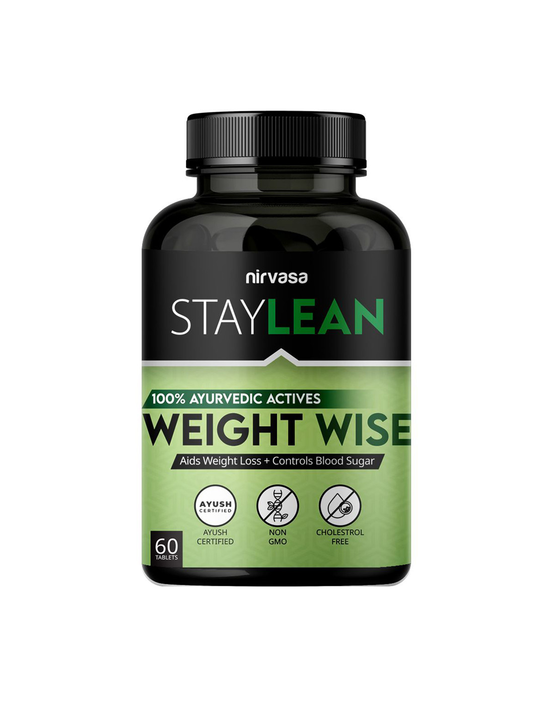 Nirvasa Staylean Weight Wise Ayurvedic Tablets For Weight Management - 60 Tablets